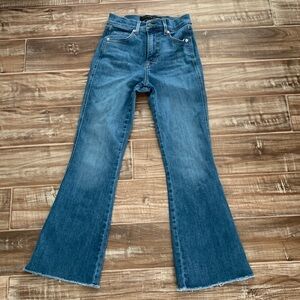 Veronica Beard Carson High Rise Ankle Flare Jeans Medium Wash Jeans Size 25